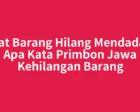 Saat Barang Hilang Mendadak, Apa Kata Primbon Jawa Kehilangan Barang