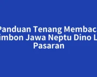 Panduan Tenang Membaca Primbon Jawa Neptu Dino Lan Pasaran