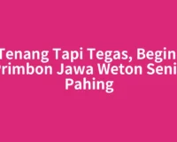 Tenang Tapi Tegas, Begini Primbon Jawa Weton Senin Pahing